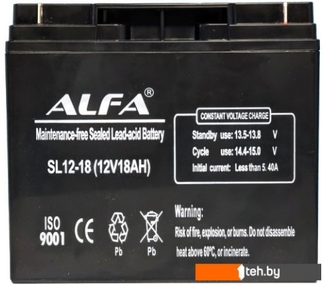  - Аккумуляторы для ИБП ALFA SL12-18 (12V-18Ah) - SL12-18 (12V-18Ah)