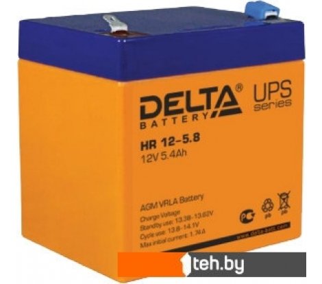  - Аккумуляторы для ИБП Delta HR 12-5 (12В/5 А·ч) - HR 12-5 (12В/5 А·ч)