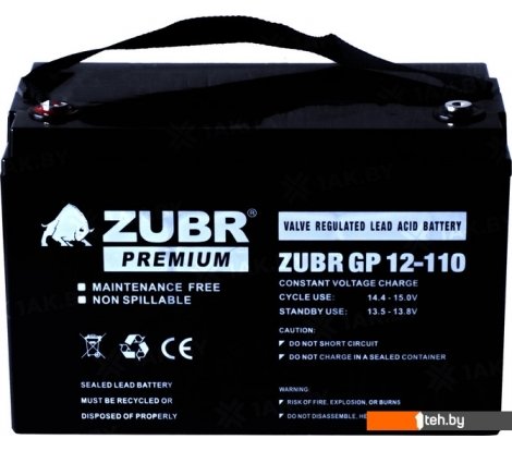  - Аккумуляторы для ИБП Zubr GP 12-110 - GP 12-110