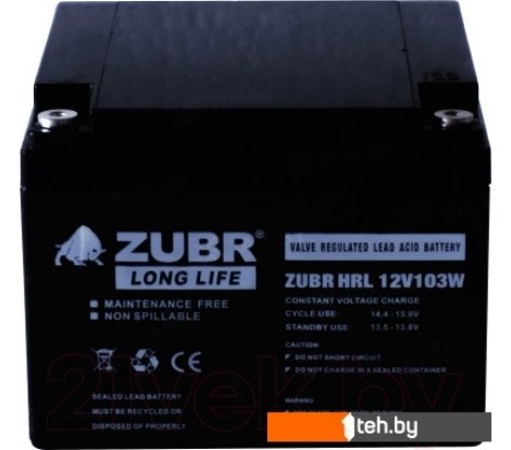  - Аккумуляторы для ИБП Zubr HRL 12V103W - HRL 12V103W