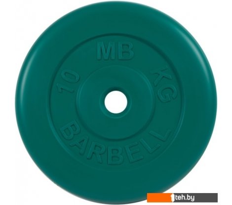  - Гантели, гири, штанги MB Barbell Стандарт 26 мм (1x10 кг, зеленый) - Стандарт 26 мм (1x10 кг, зеленый)