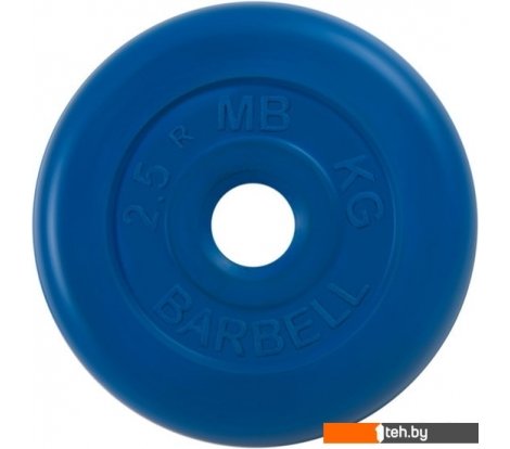  - Гантели, гири, штанги MB Barbell Стандарт 26 мм (1x2.5 кг, синий) - Стандарт 26 мм (1x2.5 кг, синий)