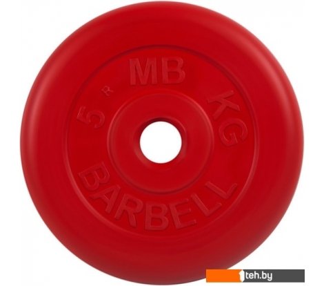  - Гантели, гири, штанги MB Barbell Стандарт 26 мм (1x5 кг, красный) - Стандарт 26 мм (1x5 кг, красный)