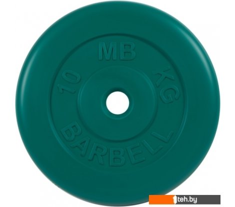  - Гантели, гири, штанги MB Barbell Стандарт 31 мм (1x10 кг, зеленый) - Стандарт 31 мм (1x10 кг, зеленый)