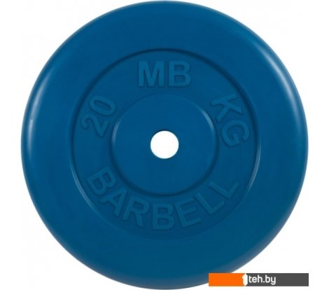  - Гантели, гири, штанги MB Barbell Стандарт 31 мм (1x20 кг, синий) - Стандарт 31 мм (1x20 кг, синий)