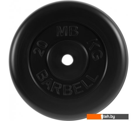  - Гантели, гири, штанги MB Barbell Стандарт 31 мм (1x20 кг, черный) - Стандарт 31 мм (1x20 кг, черный)