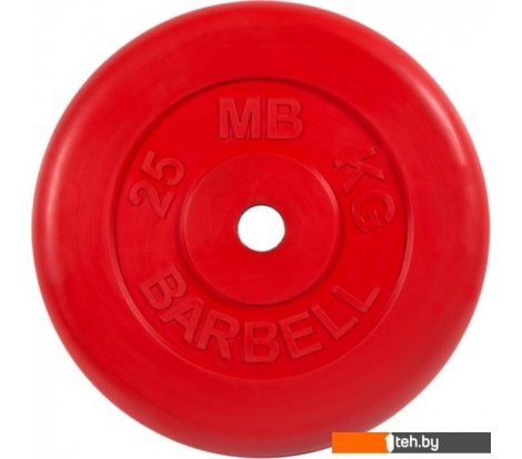  - Гантели, гири, штанги MB Barbell Стандарт 31 мм (1x25 кг, красный) - Стандарт 31 мм (1x25 кг, красный)
