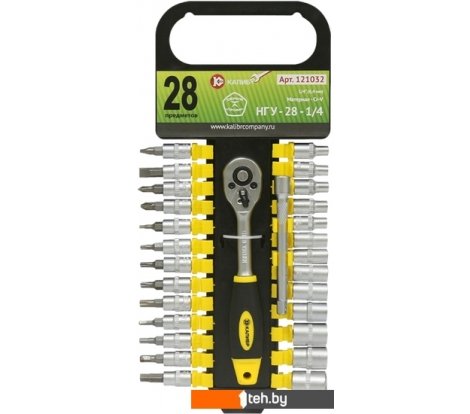  - Биты, головки, насадки, держатели Калибр НГУ-28-1/4 121032 - НГУ-28-1/4 121032