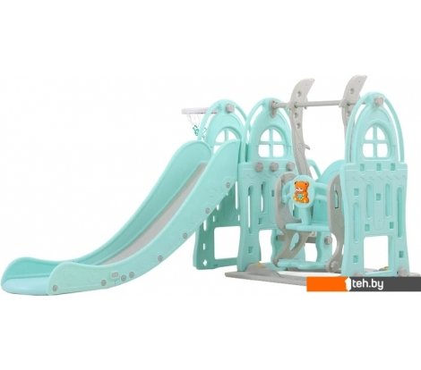  - Детские спортивные комплексы и игровые площадки Perfetto Sport Замок PS-047-M (бирюзовый) - Замок PS-047-M (бирюзовый)