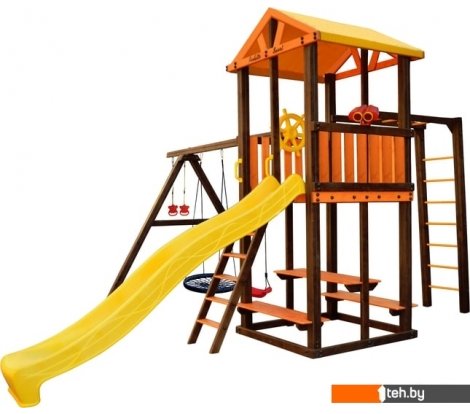  - Детские спортивные комплексы и игровые площадки Perfetto Sport Bari-6 (качели лодочка, паутина) - Bari-6 (качели лодочка, паутина)