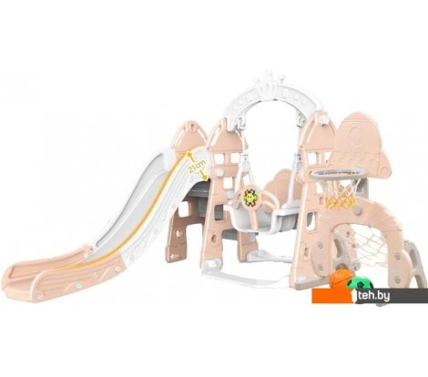  - Детские спортивные комплексы и игровые площадки Pituso Замок L-DT05 (бежевый/серый) - Замок L-DT05 (бежевый/серый)
