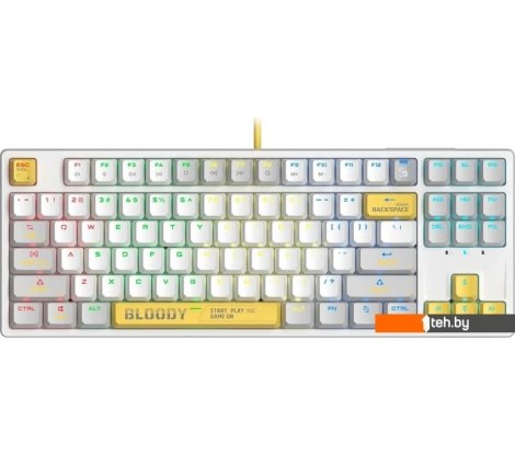  - Клавиатуры A4Tech Bloody S87 Energy White (Bloody BLMS Red Plus) - Bloody S87 Energy White (Bloody BLMS Red Plus)