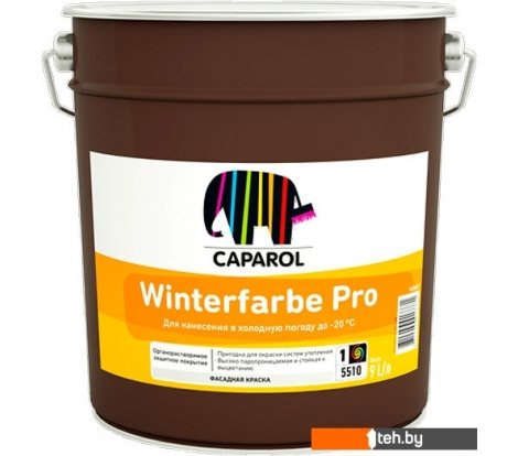 - Краски и эмали Caparol Winterfarbe Pro База 1. 9 л (белый) - Winterfarbe Pro База 1. 9 л (белый)
