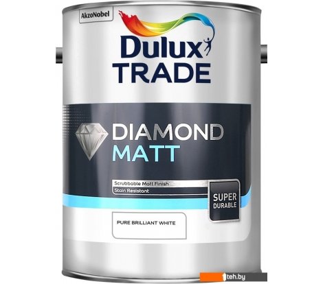  - Краски и эмали Dulux Trade Diamond Matt износостойкая 4.5 л (белый) - Trade Diamond Matt износостойкая 4.5 л (белый)