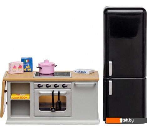 - Кукольные домики Lundby Кухонный остров и холодильник 60201800 - Кухонный остров и холодильник 60201800