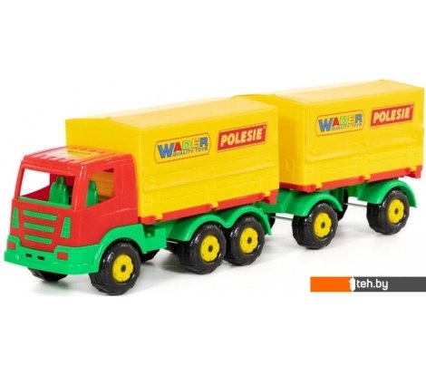  - Игрушечный транспорт Полесье Престиж автомобиль бортовой тентовый с прицепом 44174 - Престиж автомобиль бортовой тентовый с прицепом 44174