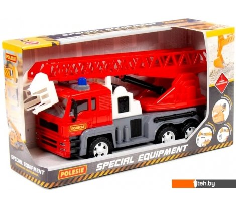  - Игрушечный транспорт Полесье Алмаз автомобиль-пожарный инерционный 88956 (красный) - Алмаз автомобиль-пожарный инерционный 88956 (красный)