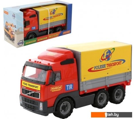  - Игрушечный транспорт Полесье Volvo автомобиль бортовой тентовый 9548 - Volvo автомобиль бортовой тентовый 9548