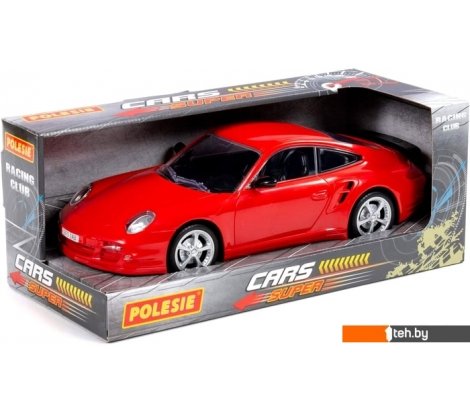 - Игрушечный транспорт Полесье Легенда-V6 автомобиль легковой инерционный 89038 (красный) - Легенда-V6 автомобиль легковой инерционный 89038 (красный)