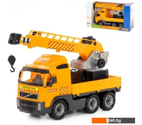  - Игрушечный транспорт Полесье Volvo автомобиль-кран с поворотной платформой 58317 - Volvo автомобиль-кран с поворотной платформой 58317
