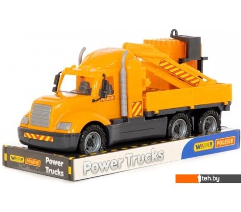  - Игрушечный транспорт Полесье Майк автомобиль-кран с манипулятором+конструктор 30 эл. 58508 - Майк автомобиль-кран с манипулятором+конструктор 30 эл. 58508