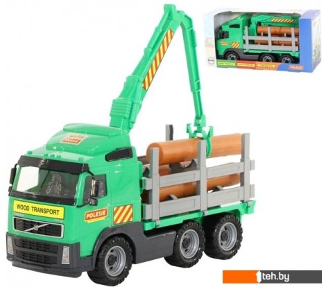  - Игрушечный транспорт Полесье Volvo автомобиль-лесовоз 9531 - Volvo автомобиль-лесовоз 9531