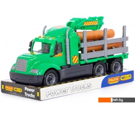  - Игрушечный транспорт Полесье Майк автомобиль-лесовоз 58522 - Майк автомобиль-лесовоз 58522