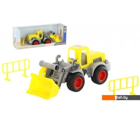  - Игрушечный транспорт Полесье КонсТрак трактор-погрузчик 37732 - КонсТрак трактор-погрузчик 37732