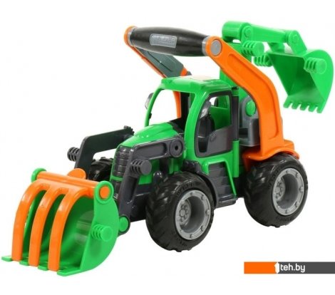 - Игрушечный транспорт Полесье ГрипТрак трактор-погрузчик с ковшом 48394 - ГрипТрак трактор-погрузчик с ковшом 48394