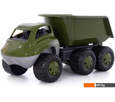 - Игрушечный транспорт Полесье Дакар автомобиль-самосвал военный с прицепом РБ 49292 - Дакар автомобиль-самосвал военный с прицепом РБ 49292