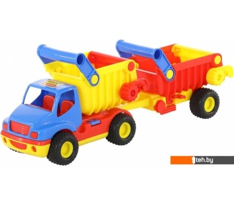  - Игрушечный транспорт Полесье КонсТрак автомобиль-самосвал с полуприцепом 0360 - КонсТрак автомобиль-самосвал с полуприцепом 0360