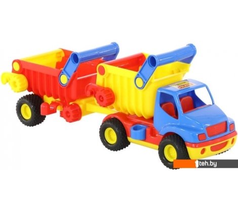  - Игрушечный транспорт Полесье КонсТрак автомобиль-самосвал с полуприцепом 37718 - КонсТрак автомобиль-самосвал с полуприцепом 37718