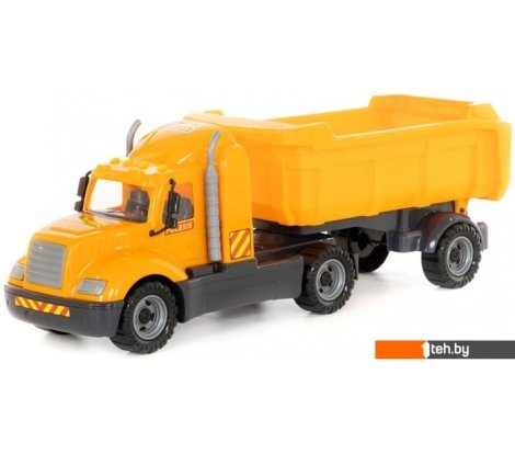 - Игрушечный транспорт Полесье Майк автомобиль-самосвал с полуприцепом 55637 - Майк автомобиль-самосвал с полуприцепом 55637