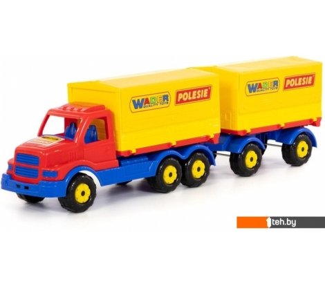 - Игрушечный транспорт Полесье Сталкер автомобиль бортовой тентовый с прицепом 44273 - Сталкер автомобиль бортовой тентовый с прицепом 44273