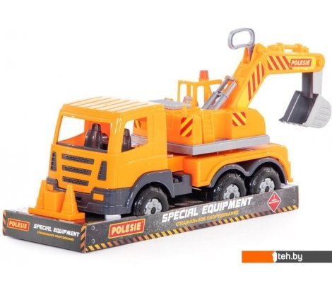  - Игрушечный транспорт Полесье Престиж автомобиль-экскаватор 76540 - Престиж автомобиль-экскаватор 76540