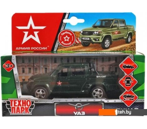  - Игрушечный транспорт Технопарк Uaz Pickup PICKUP-12ARR-GN - Uaz Pickup PICKUP-12ARR-GN