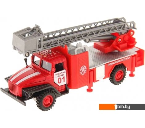  - Игрушечный транспорт Технопарк Урал Пожарная машина CT10-100-1 - Урал Пожарная машина CT10-100-1