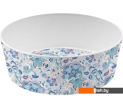  - Миски, поилки, кормушки для животных TarHong Flower Fields PTD5071WBCF (белый/голубой с рисунком) - Flower Fields PTD5071WBCF (белый/голубой с рисунком)