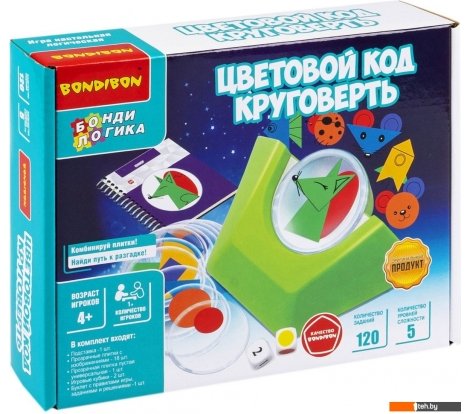  - Настольные игры Bondibon БондиЛогика Цветовой код. Круговерть ВВ6108 - БондиЛогика Цветовой код. Круговерть ВВ6108