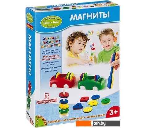 - Игры-опыты, эксперименты Bondibon Науки с Буки Магниты ВВ3277 - Науки с Буки Магниты ВВ3277