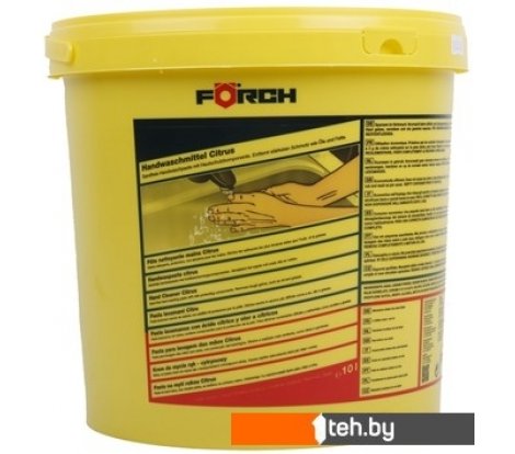  - Смазки, пасты и очистители для механических, электрических узлов FORCH Паста для рук с цитрусовым запахом 10л 61809008 - Паста для рук с цитрусовым запахом 10л 61809008