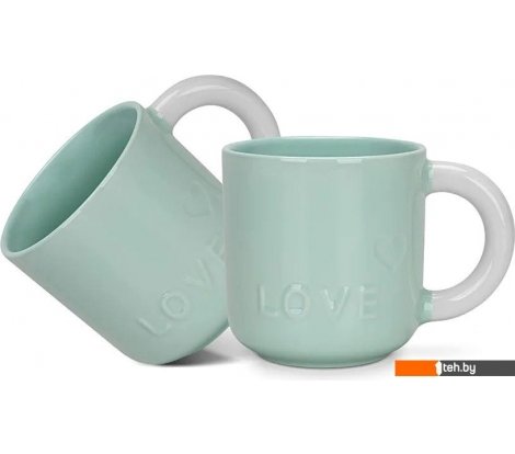  - Кружки, чашки, стаканы для горячих напитков Fissman Green 3739 (2шт) - Green 3739 (2шт)