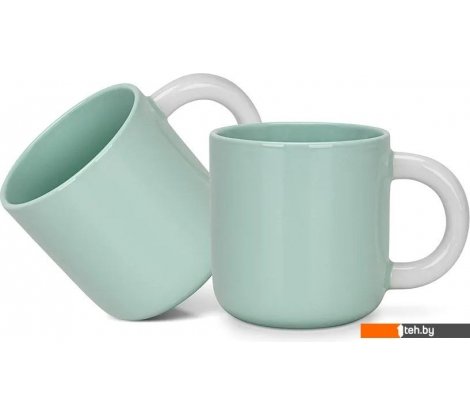  - Кружки, чашки, стаканы для горячих напитков Fissman Green 3744 (2шт) - Green 3744 (2шт)