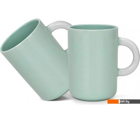  - Кружки, чашки, стаканы для горячих напитков Fissman Green 3748 (2шт) - Green 3748 (2шт)
