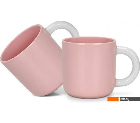  - Кружки, чашки, стаканы для горячих напитков Fissman Pink 3743 (2шт) - Pink 3743 (2шт)