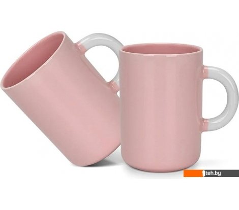 - Кружки, чашки, стаканы для горячих напитков Fissman Pink 3747 (2шт) - Pink 3747 (2шт)