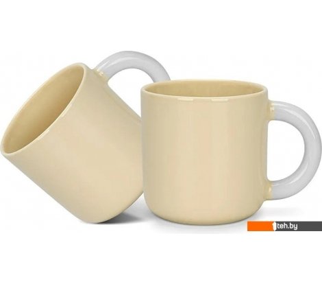  - Кружки, чашки, стаканы для горячих напитков Fissman Yellow 3742 (2шт) - Yellow 3742 (2шт)