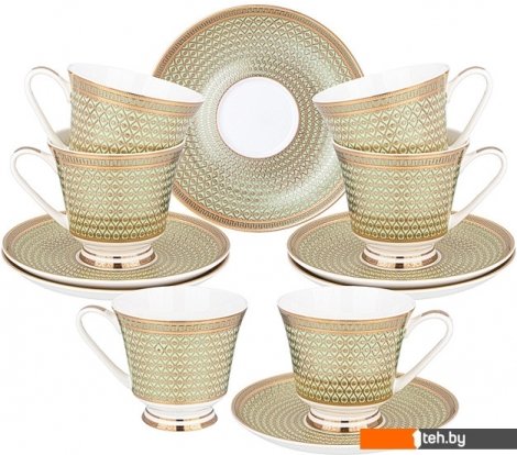  - Кружки, чашки, стаканы для горячих напитков Lefard Золотая сетка 770-227 (12 предметов) - Золотая сетка 770-227 (12 предметов)