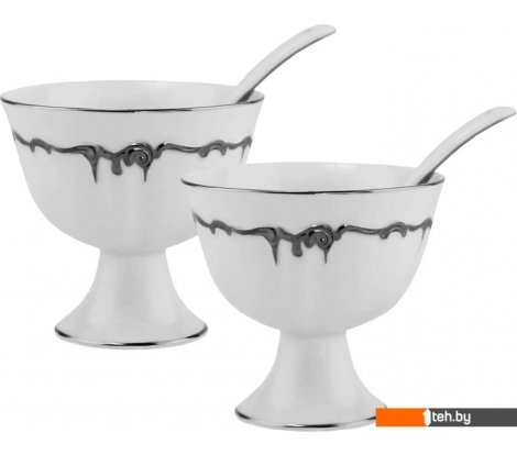  - Предметы сервировки Lenardi Argento 666-405 (2 шт, с ложками) - Argento 666-405 (2 шт, с ложками)