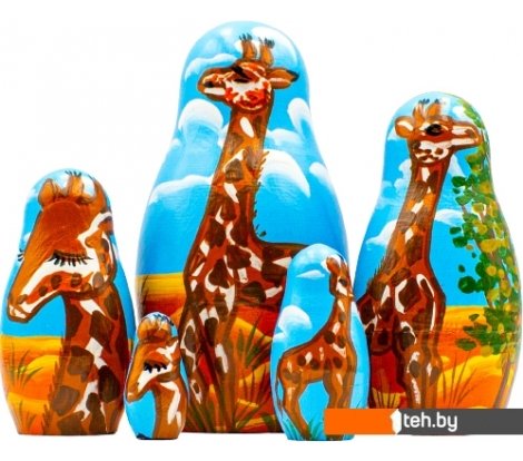  - Развивающие игрушки Брестская Фабрика Сувениров Жираф (набор 5 шт) - Жираф (набор 5 шт)